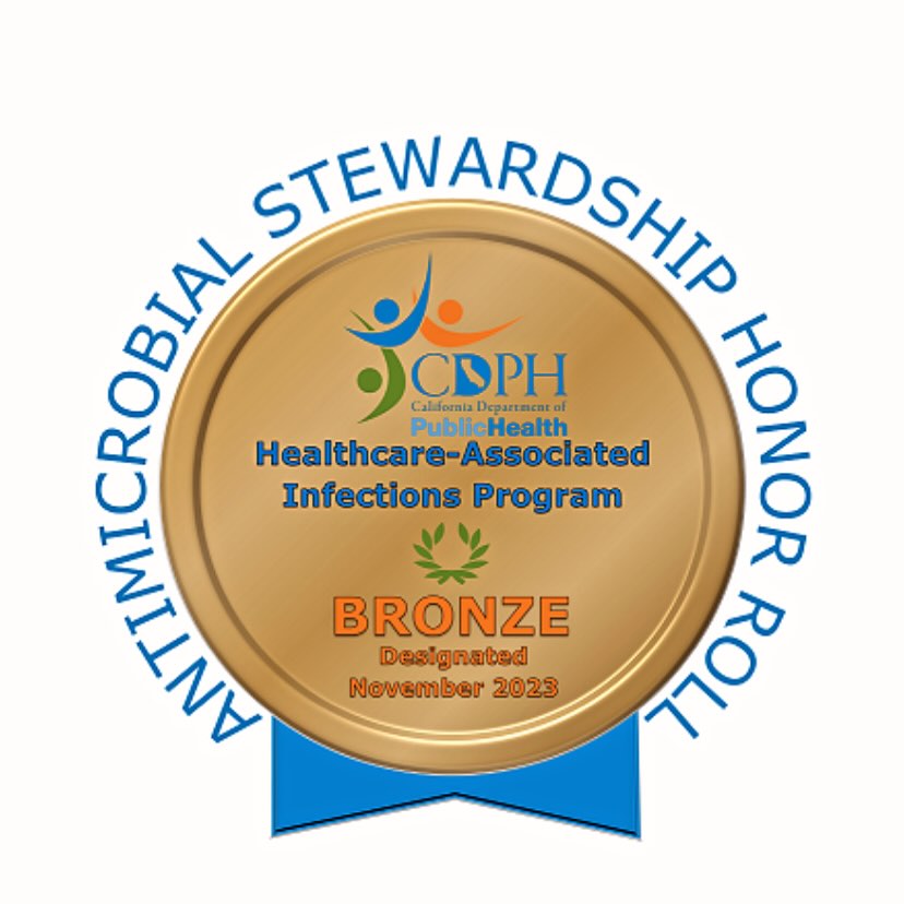California Department of Public Health Antimicrobial Bronze Stewardship Honor Roll Award